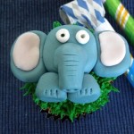 elephant jungle cupcake topper fondant