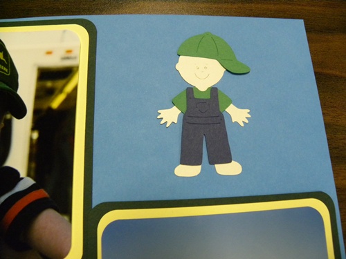 paper dolls scrapbook page