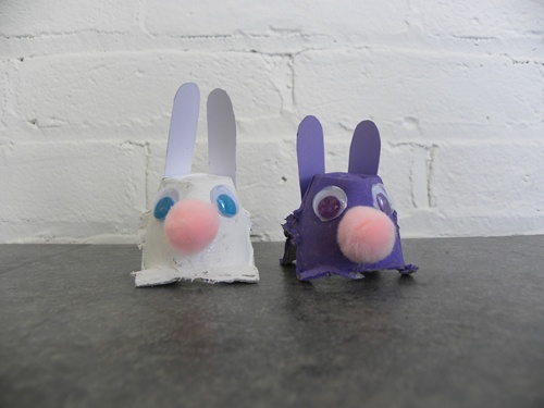 egg-carton-bunny Easter craft 2