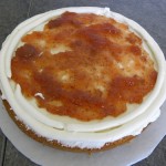 vanilla birthday cake with strawberry filling
