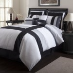 black and white bedding set