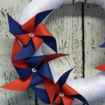 patriotic pinwheel wreath craft idea