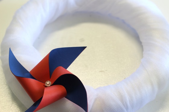 patriotic pinwheel wreath craft