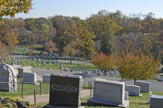 Arlington National Cemetery in the fall
