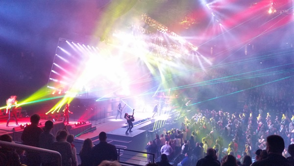 Trans Siberian Orchestra The Nutter Center Ohio lights- The Christmas Attic Show