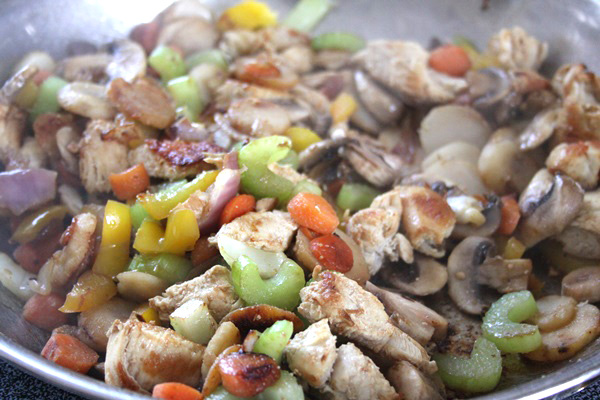 Chicken vegetrable stir fry