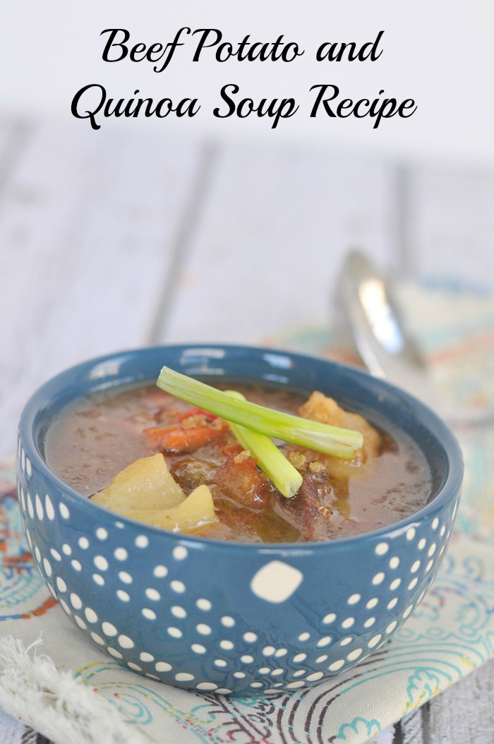 Beef potato and quinoa soup recipe