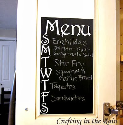 menu chalkboard