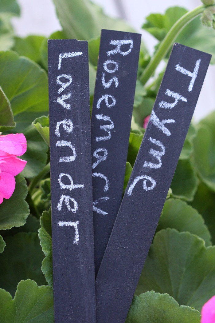 Chalkboard Herb Garden Markers