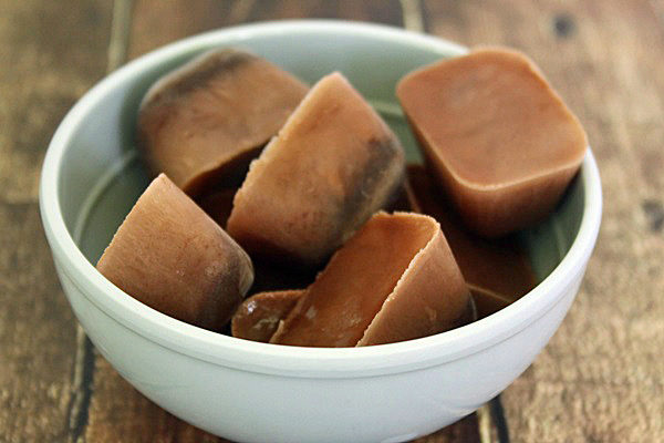 hot chocolate ice cubes