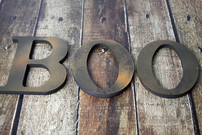 Halloween DIY Boo letters