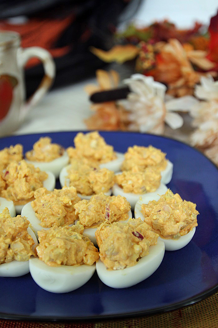 Buffalo Chicken Deviled Eggs Recipe