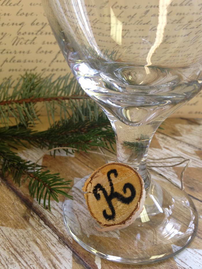 How to make birch branch wine markers
