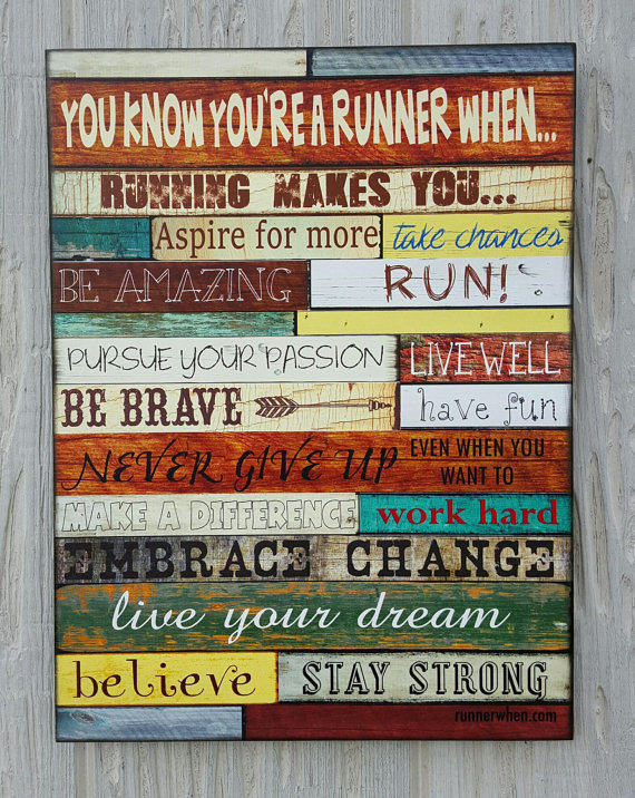 Runner's sign gift idea