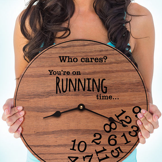 Runner's gift idea ~ Runners clock