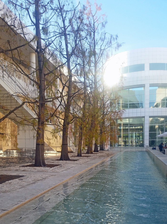 Getty Center fountains and pools